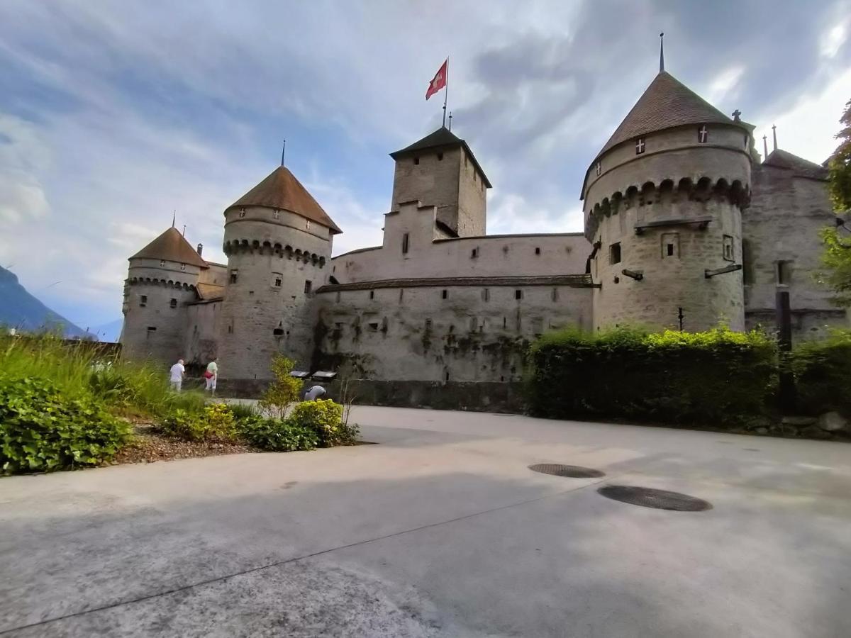 Castle View Aparthotel Veytaux Exterior foto